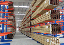 High-level cantilever racking is perfect for suppliers to store large products